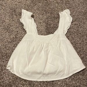 Abercrombie & Fitch ruffle sleeve top